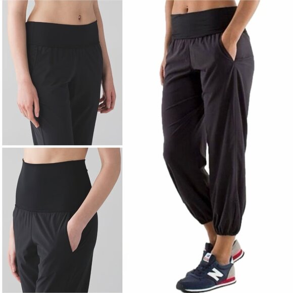 lululemon athletica Pants - Lululemon Om Pant Size 8 (High Rise) Black – EUC